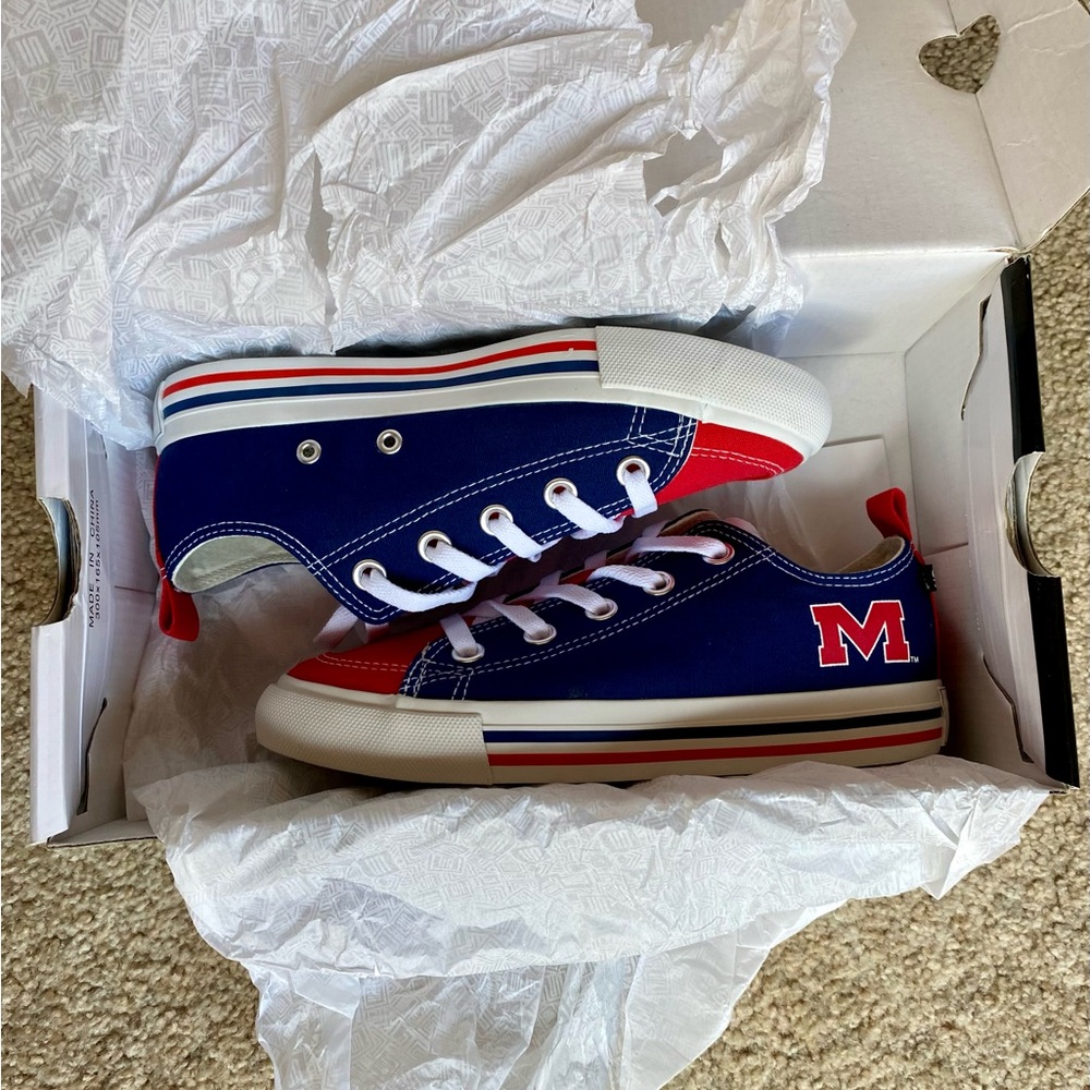 🆕 Ole Miss Rebels SKICKS Tennis Shoes Sneakers - Picture 10 of 11